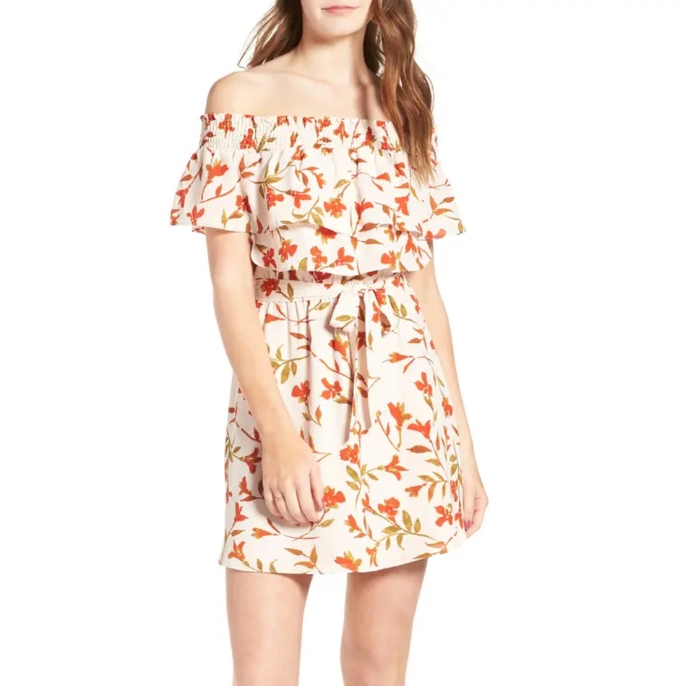 Lovers + Friends Suntime Off Shoulder Mini dress